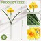 Artificial Plant 48 x Faux Daffodils, 18.1 inches Narcissus Spring Flower, Yellow for Wedding Party Decoration, Home